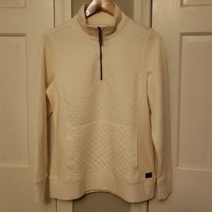 LL Bean Quilted Half Zip Sweatshirt
